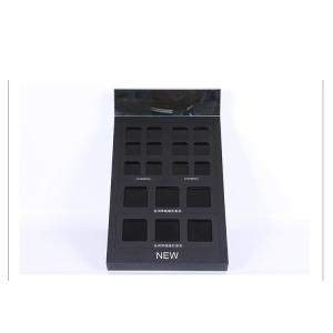 Acrylic Makeup Organizer for Powder Mat Compartment Plexiglass Cosmetics Display