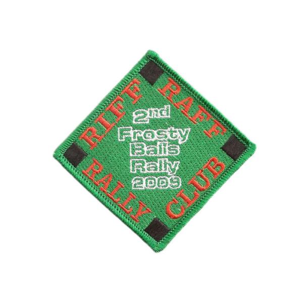 Buy Frosty Balls Rally Woven Or Embroidery Patch with Iron Glue on Back Side at wholesale prices
