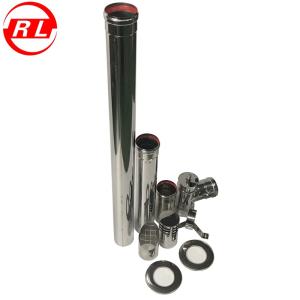 China Carbon Steel 1.2mm Pellet Stove Chimney Pipe Kit on sale