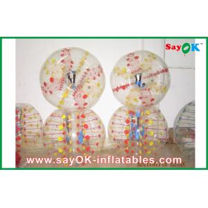 Colorful TPU Bubble Ball 0.6mm 1.5m DIA Inflatable Body Bumper Ball For Fun