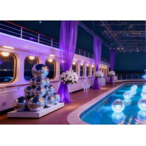 Outdoor Decoration With Double-Layer Inflatable PVC Mirror Balls In Various