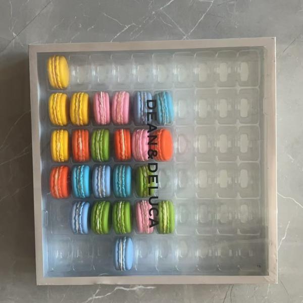 Buy Macaron 60 Transparent Macaron Tray Packaging Handmade Box  Chocolate Packaging at wholesale prices