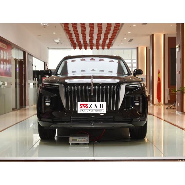 The Chinese-made Hongqi E-HS9, a five-door, six-seat new-energy large SUV, has a range of 460 kilometers