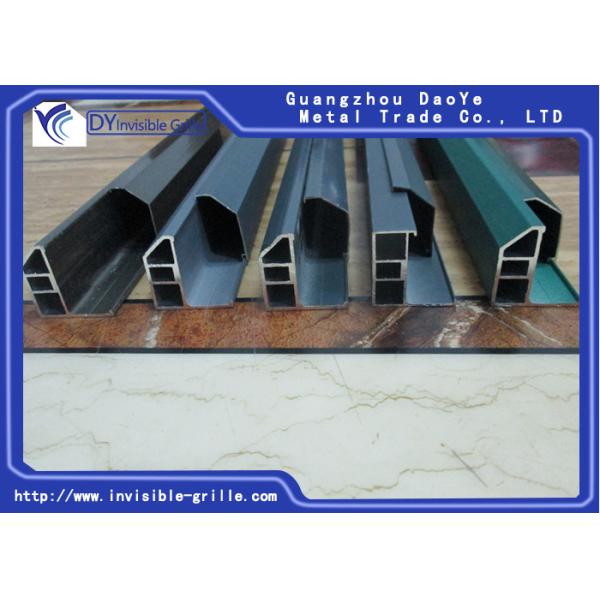 Buy Safety Invisible Grilles Aluminum Track Channel Sand White / Green Colour at wholesale prices