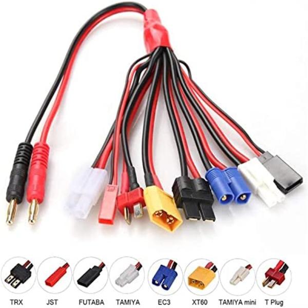 Buy Stable 8 In 1 RC Lipo Charger Leads Multifunctional Heatproof at wholesale prices