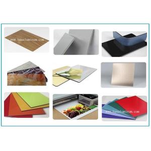 Weather Resistant 1250mm PVDF Aluminium Composite Panel Flat Surface