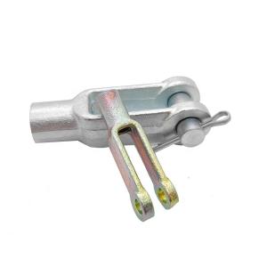 High Precision Carbon Steel Drop Forged Clevis Threaded Yoke Ends for Custom