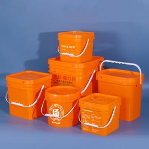 Acrylic Plastic Ice Bucket 8 Liter White / Yellow Color