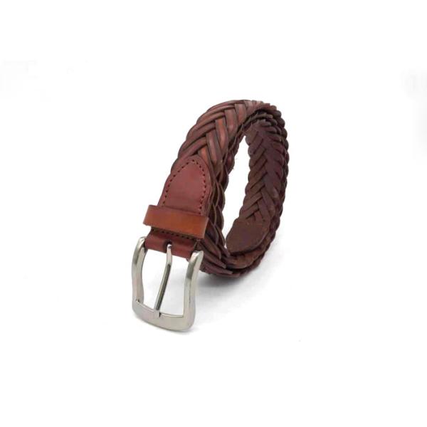 Buy Woven Braided Cowhide Belts For Mens Casual Leather Belt at wholesale prices