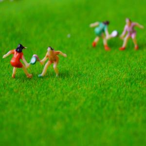 1:100 scale architectural model color sport figures 2cm for outdoor exercise