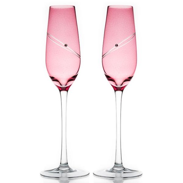 Buy Crystal Plum Glass Gift Champagne Flue With Elements Elegant Relaxation at wholesale prices