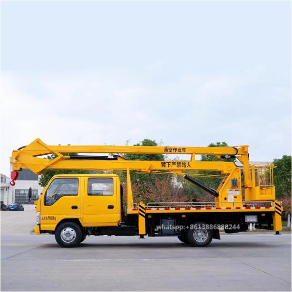 I Suzu Double Row Folding Arm Aerial Work Truck High-Altitud Qperation Truck Aerial Platform Truck