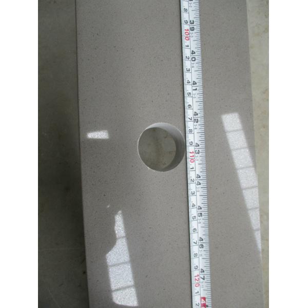 Quartz Stone Slab Countertop Solid Surface 30mm Thickness Gray Kitchen