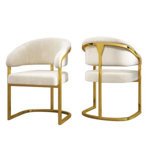 Apartment Luxury Dining Chair With Backrest No Armrest