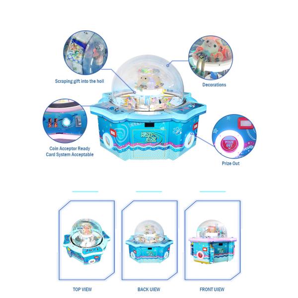 4 Players Coin Prize Machine / Coin Op Arcade Games Luxury Timing Catcher Gift