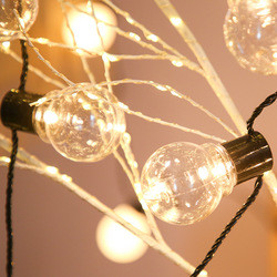 49 Feet 60 Led Solar Waterproof Globe Ball Fairy String Lights Plug in with