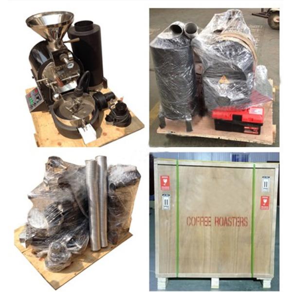 304ss 3kg Capacity 0.35kg/Hr Gas Coffee Roaster With Coffee Cooling Tray