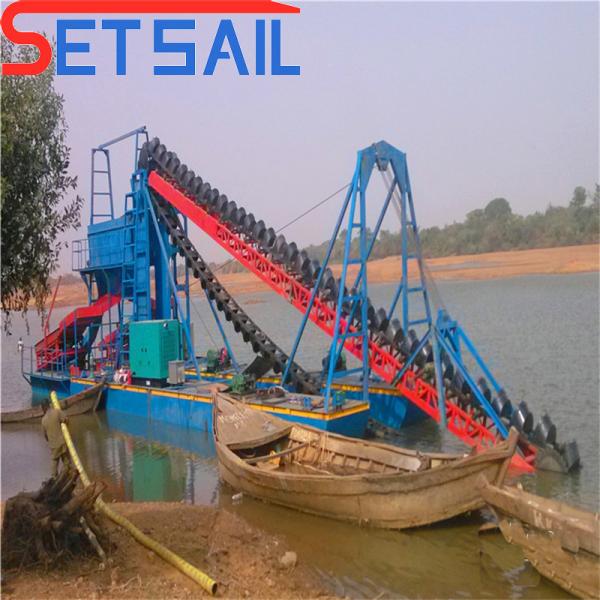 High Dredging Depth Chain Bucket Sand and Mud Dredger