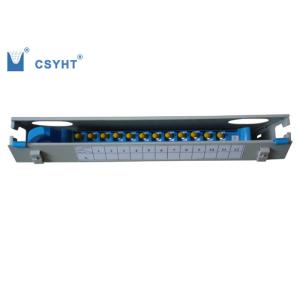 Modulized Design Fiber Optic Patch Box 12 Port With 1pcs Splice Cassette