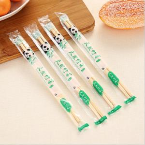 Customized Logo Disposable Bamboo Chopsticks Biodegradable Chopstick Carbonized