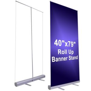 Commercial Roll Up Poster Stand Roll Up Banner Display 2M Height