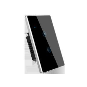 Tuya Smart Wifi Switch For Us Standard 2 Gang Metal Bezel App Remote Schedule