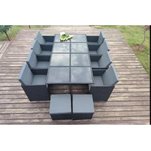 Quality Waterproof Rattan Coffee Table Chair Sets For Outdoor Dining And Relaxing Table Chair Ottoman Sets Wholasale Factory for sale