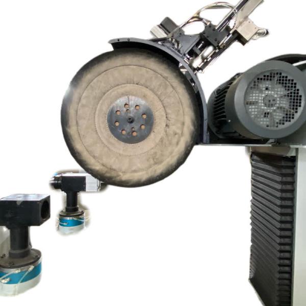 Two Stations Automatic Polishing Machine In Metal Surfacement Polishing