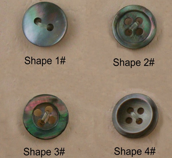 Factory wholesale high quality akoya 2 holes round natural agoya shell button for shirt dress