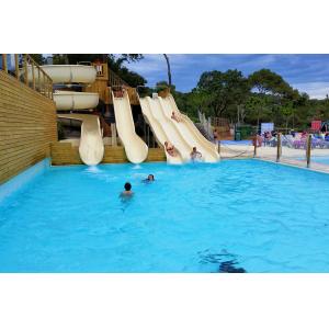 Commercial Water Park Amusement Equipment Fiberglass Slide 1 Person