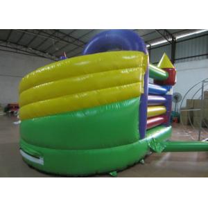Simple Garden Bouncy Castle Double Stitching , Digital Printing Infant Bounce