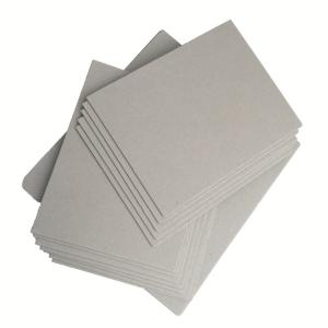 China Anti Curl Grade AA Paper Thickness 2mm Hard Laminated Grey Card Board on sale