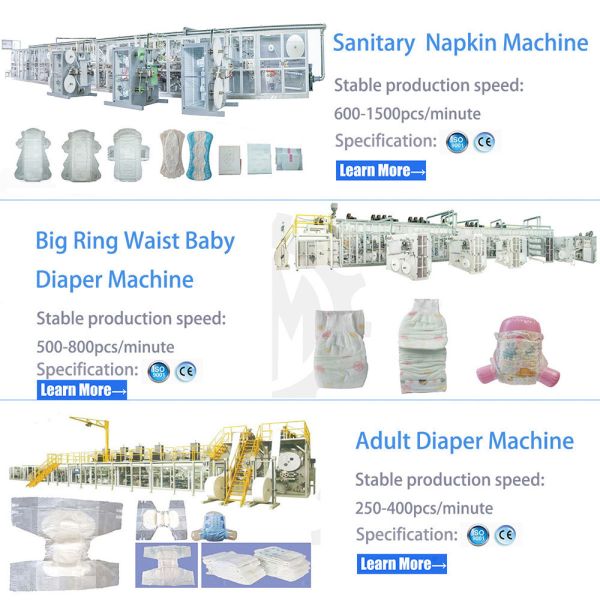 800Pcs/Min Full Servo Baby Diaper Making Machine Unstandard Customized CE ISO9001 Factory