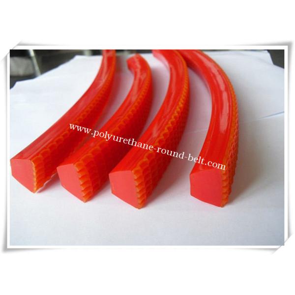 Red PVC Super Grip Belt Corrugated Belt abrasion resistance For Textile