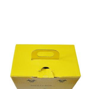 ECO-Friendly Customized cardboard sharps container hospital medical safety boxes