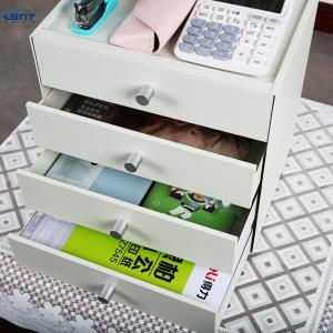 Desktop Jewelry Drawer Box Metal Makeup Organizer Sundries Case