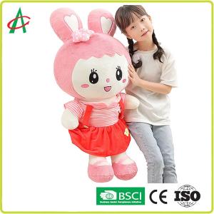 ISO9001 ASTM 40'' Nontoxic Cute Rabbit Plush Pillow