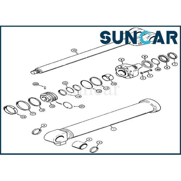 Loader Seal Repair Kit 1346357C2 Bucket Cylinder Kit For Model 921B 921C 921