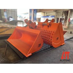 Customized Opening Steel Tilt Bucket 0.1-0.75 CBM Capacity For Excavators