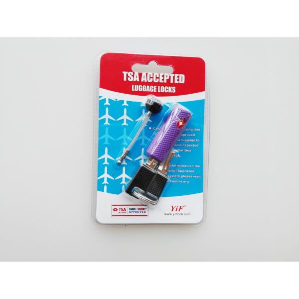 Lightweight TSA Combination Padlock Black Color Durable For Travel Bag