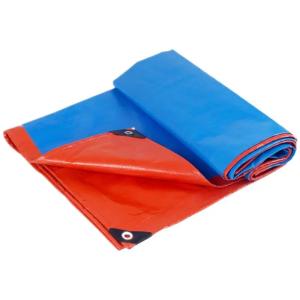 Lightweight 4m Blue/Orange PE Tarpaulin Rolls for Truck Cover Tarps Outdoor