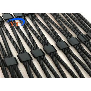 AISI304 Black Oxide Wire Rope Mesh 2.0mm