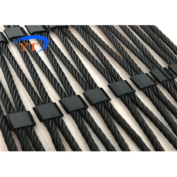 AISI304 Black Oxide Wire Rope Mesh 2.0mm