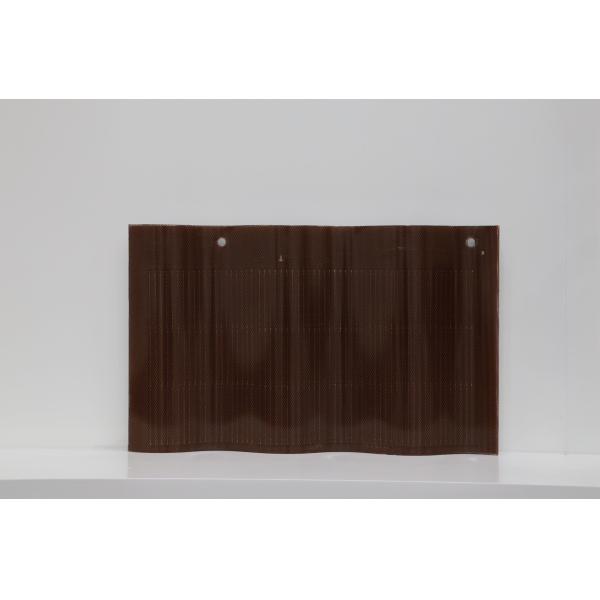 Durable 50W Curved Solar Power Roof Tiles High Efficiency Open Circuit Voltage 6