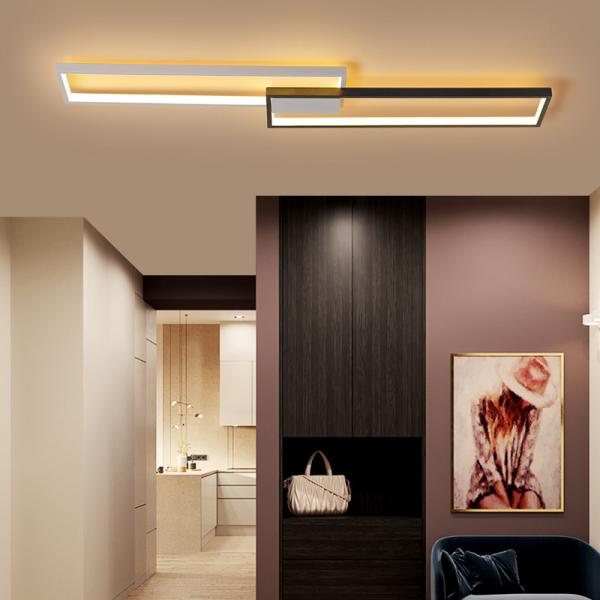 LED Office Ceiling Lamp Rectangular Modern Minimalist Meeting Living Room Strip Spot Lights(WH-MA-222)