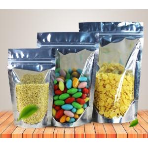 Strong Laminated Stand Up Clear Zipper Pouch Printing Gusset Bag