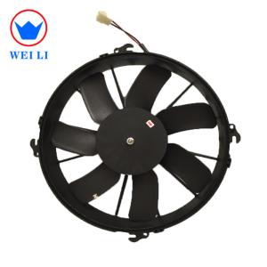 Quality 12 Inch Bus Spare Auto Parts 24 Volt DC Air Conditioner Radiator Fan for sale