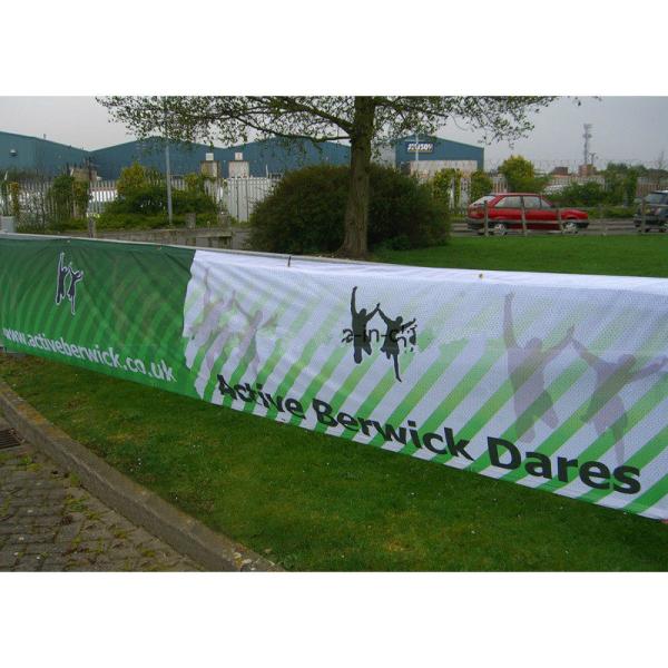 M1 B1 FR PVC Mesh Banner Strong Tearing Force For Outdoor Advertising