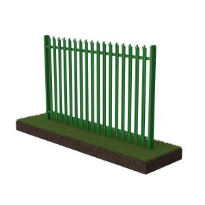 Strong Perimeter Protection Palisade Security Fencing D Section W Section
