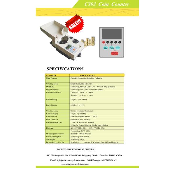 Fast Speed,Heavy duty and High quality of Coin count for EUROPE, Latvia, the Czech republic, Slovakia, Hungary, Slovenia